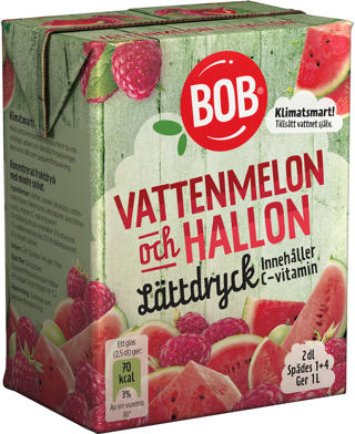 Lättdryck Vattenmelon Hallon 1+4