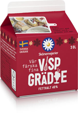 Vispgrädde 40%