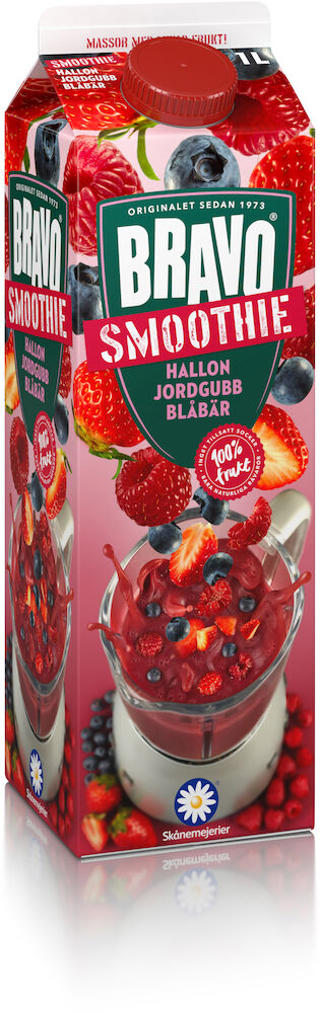 Smoothie Hallon Jordgubb Blåbär