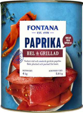 Paprika Grillad