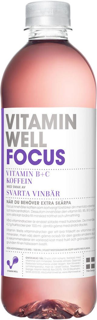 Vitamin Well Focus Svartavinbär PET