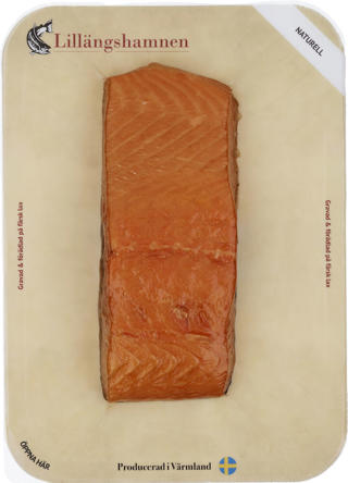Varmrökt Laxfilé i Bit Naturell
