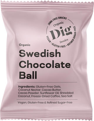 Get Raw Swedish Chocolate Ball 16x25g Ekologisk