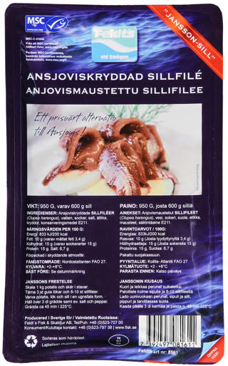 Ansjoviskryddad Sillfilé MSC