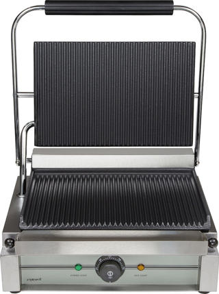 Klämgrill Panini, räfflad