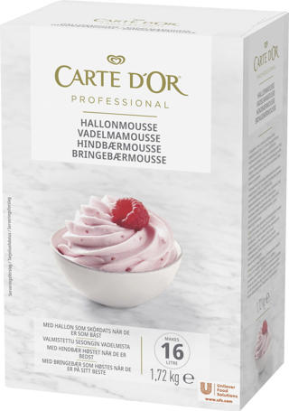 Hallonmousse