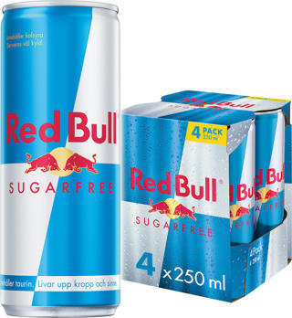 Red Bull 4-pack Sockerfri BRK