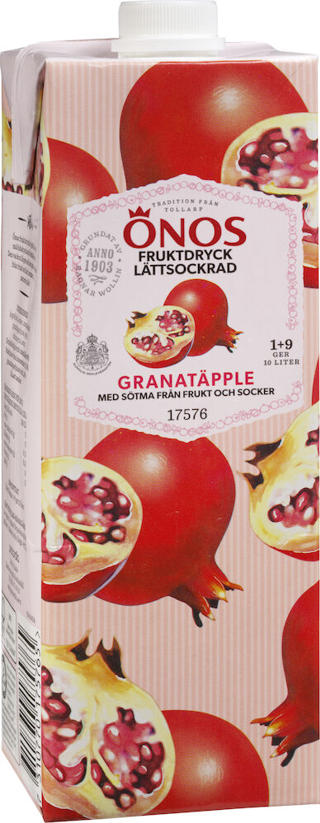 Fruktdryck Granatäpple 1+9