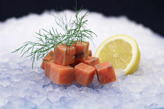 Laxfilétärningar 2x2x2cm