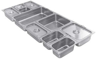 Kantin Perforerad Rostfri GN 1/1x65mm 9L