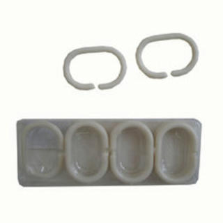 Klämringar Plast till 501040 Vit 12-pack