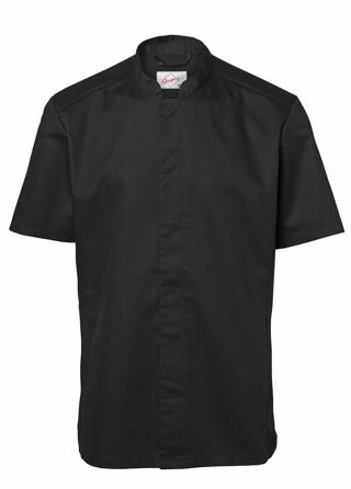 Kockskjorta 1053 Herr Kort Ärm Svart C56