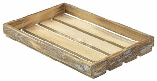 Träbricka med kant 35x23x4cm