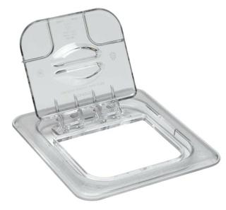 Lock vikbart polykarbonat transparent GN1/2