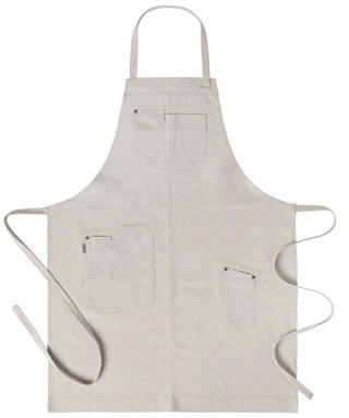 Bröstlappsförkläde 4079 beige 75x90cm