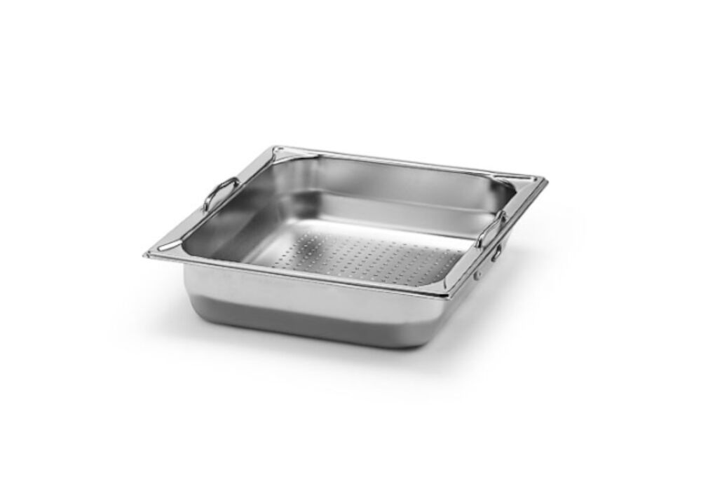 Kantin perforerad med handtag rostfri GN 1/2x65