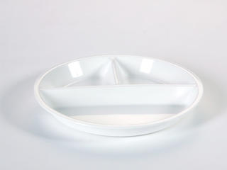 Tallrik 3-delad plast PP Ø26cm h3cm