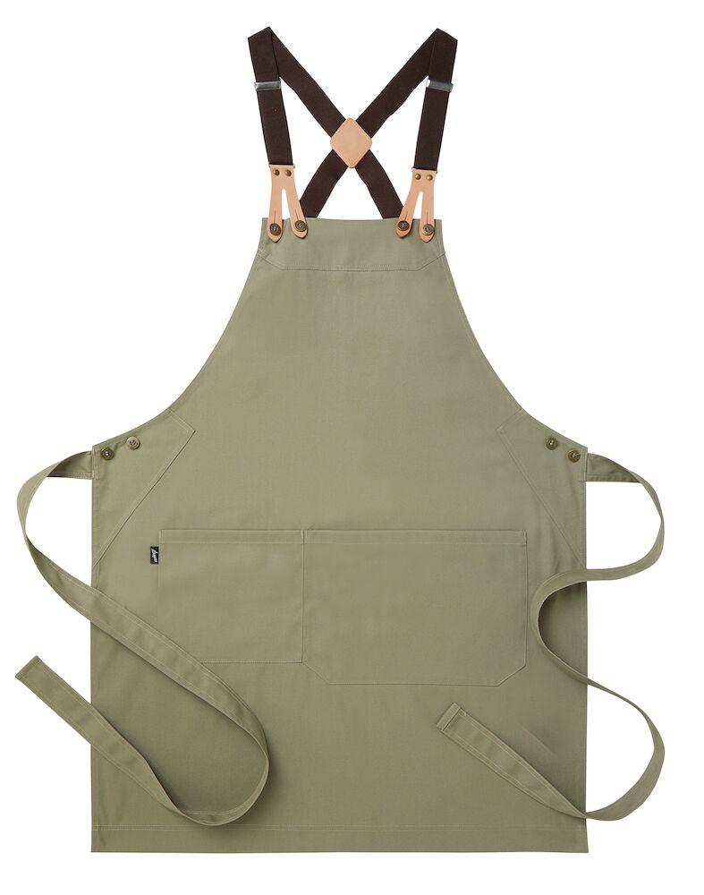 Bröstlappsförkläde 4078 Khakigrön 75x90 cm