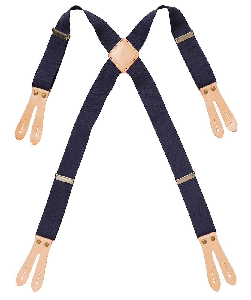 Resårhängsle med Läder 0568 Marin S/M