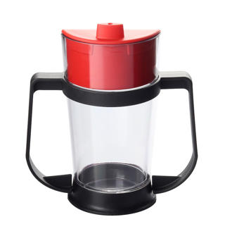 Mugg med handtag och piplock plast 24cl