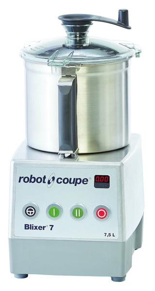 Blixer Snabbhack/mixer 7 - 2V Bänkmodell.
7,5-liter. 1500/3000 v/m. Puls. Timer