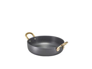 Gryta Aluminium Svart med Mässingshandtag
50cl Ø15cm