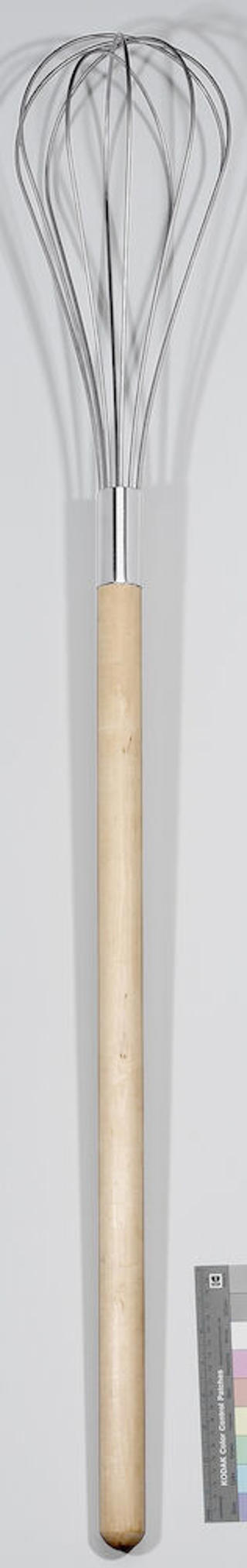 Ballongvisp Rostfri med Trähandtag 125cm