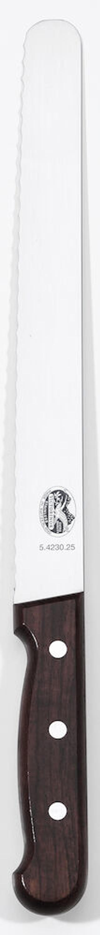 Skinkkniv Tandad Trä 25cm