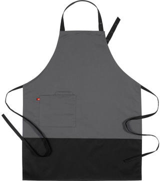 Bröstlappsförkläde Grå