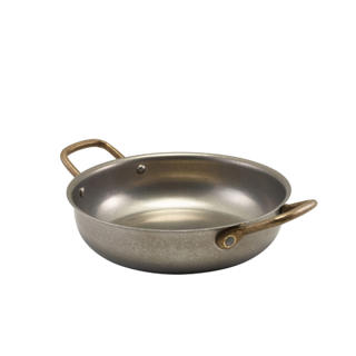 Vintage Fat Med Handtag Rostfri Ø195mm H50mm