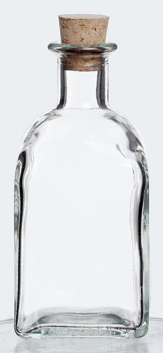 Glasflaska Fyrkantig 25cl