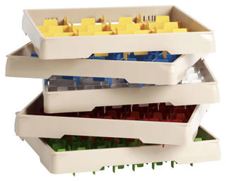 Förhöjningsram beige/blå 87mm 25st 50x50cm