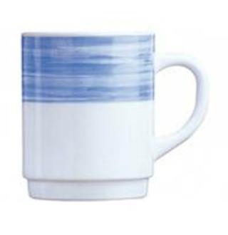 Brush Mugg Stapelbar Opalglas Blå 25cl