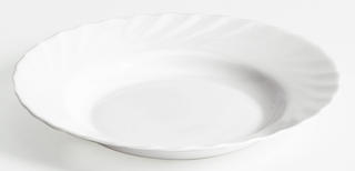 Trianon Tallrik Djup Opalglas Ø22,6cm