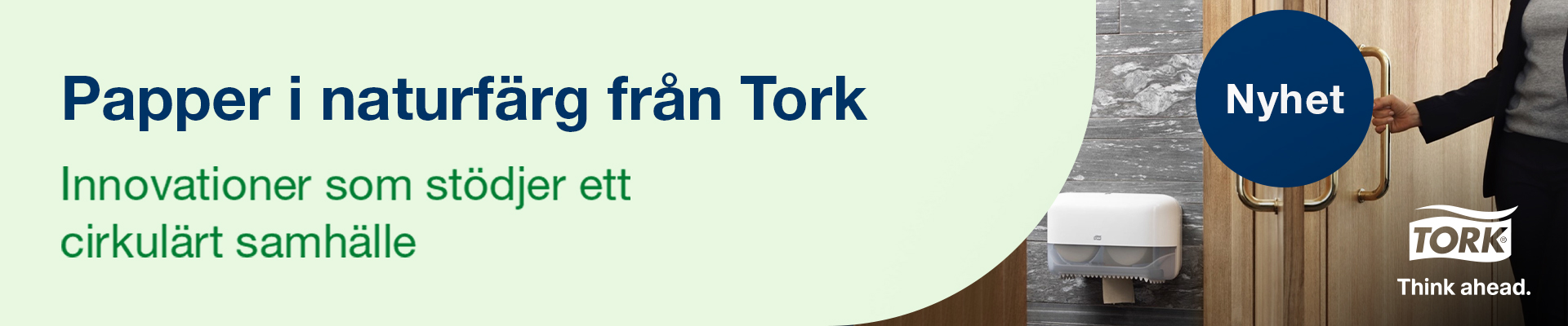 Papper i naturfärg stödjer ett cirkulärt samhälle